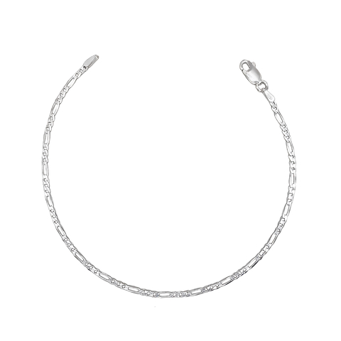 Pulseira Fígaro 3x1 2mm 20cm