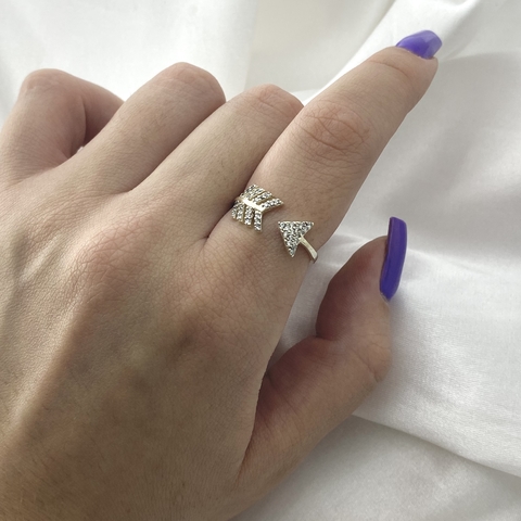 Anel Flecha Cravejada Regular