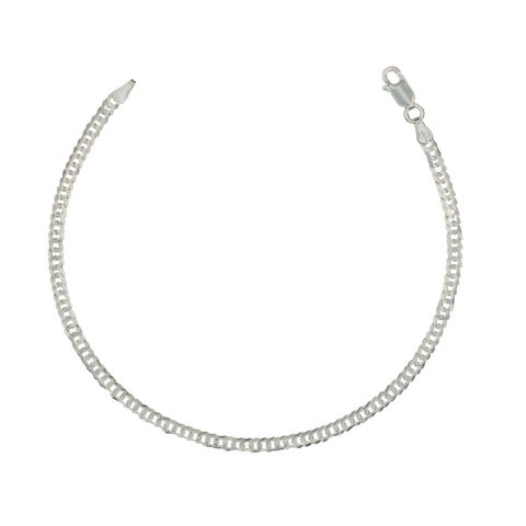 Pulseira elo duplo 3mm 21cm