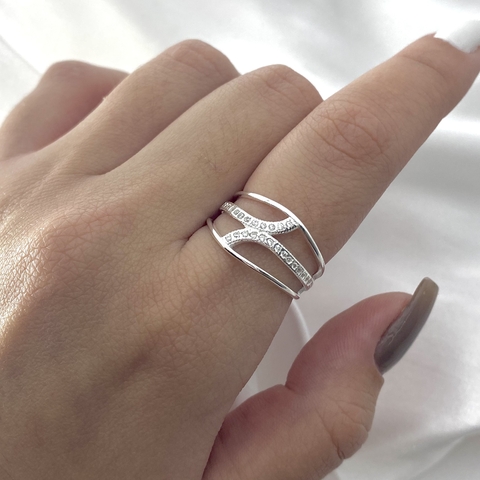 ANEL 2 ONDAS CRAVEJADAS