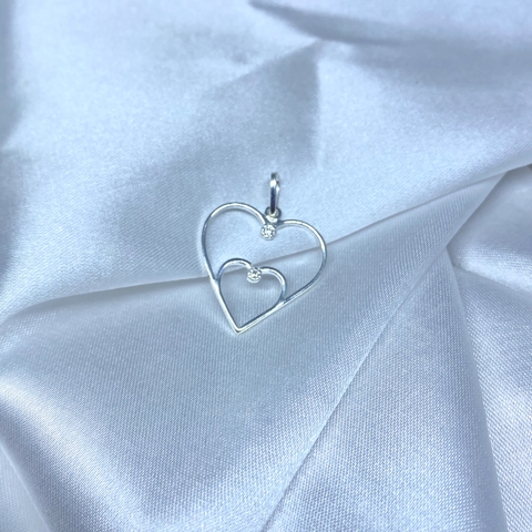 PINGENTE 2 CORAÇÕES