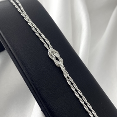 PULSEIRA TORCIDO DOIS FIOS COM NÓ NO MEIO - comprar online