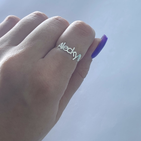 ANEL FEMININO PERSONALIZADO ALECKY