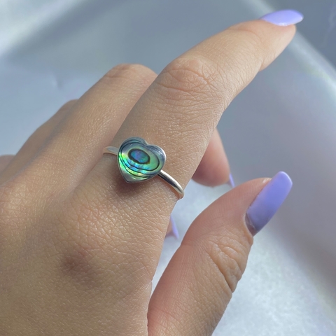 Anel risina formato coração