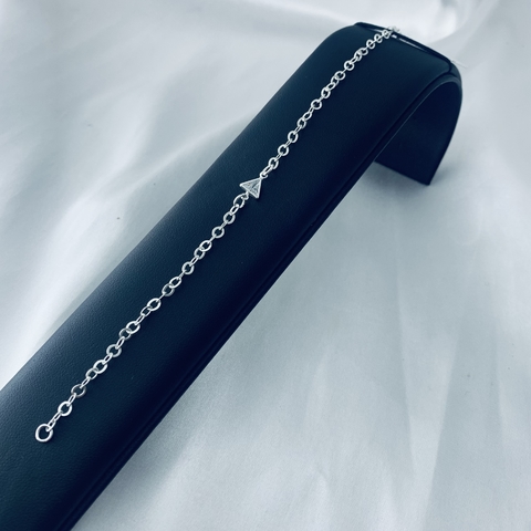 Pulseira zircônia de triângulo