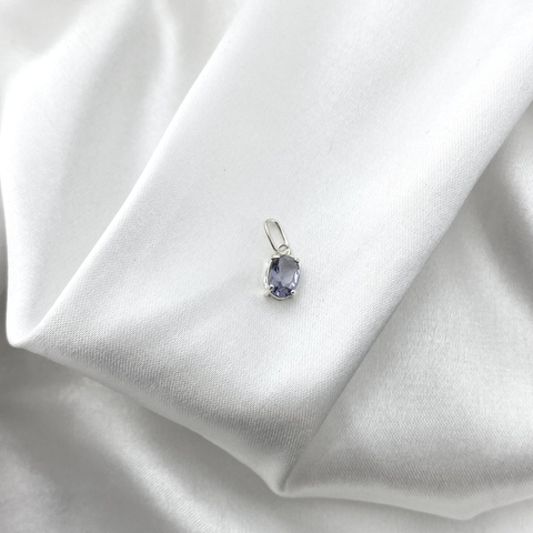 PINGENTE OVAL COM PEDRA