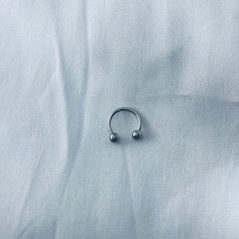 Piercing orelha boca septo ferradura aço g