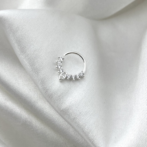 PIERCING SEPTO INDIANO 9 PEDRAS