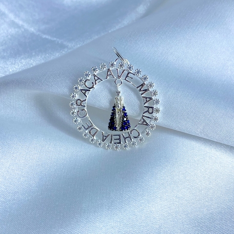 Pingente moldura nossa senhora aparecia