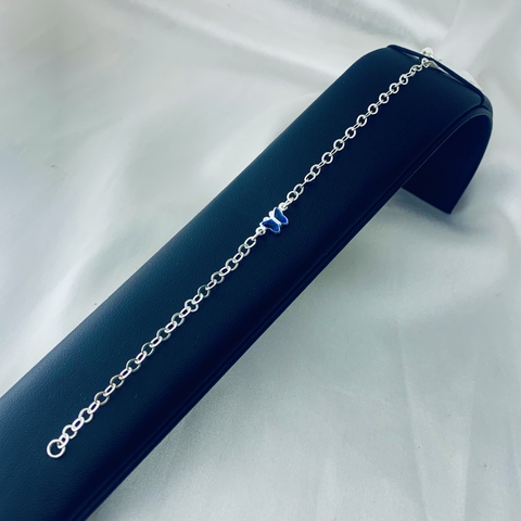 Pulseira borboleta azul