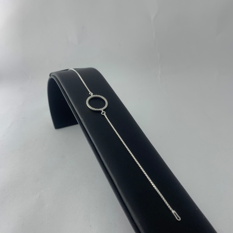 Pulseira círculo cravejado