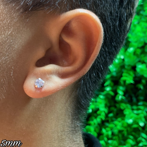 Brinco zircônia 5mm