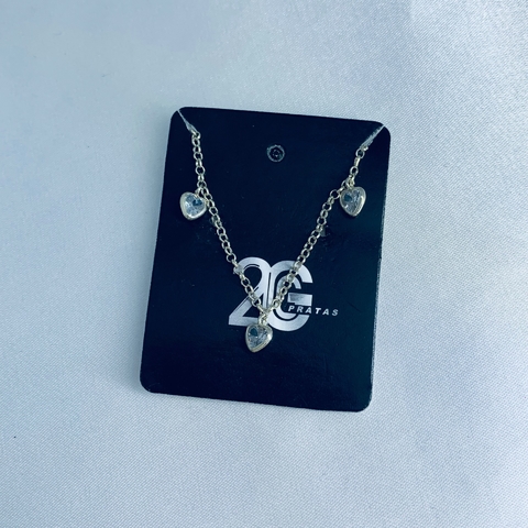 Chocker com zircônia formato coração