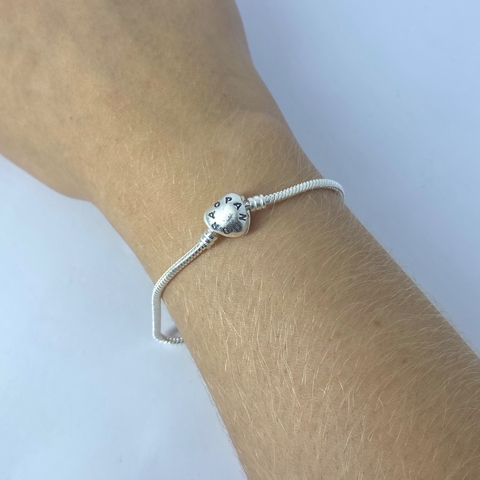 Pulseira life fecho coração