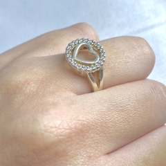 Anel circulo/coração - comprar online