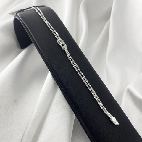 PULSEIRA TORCIDO DOIS FIOS COM NÓ NO MEIO