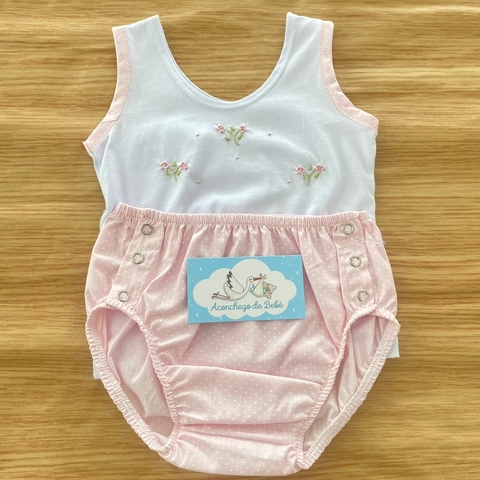 Conjunto camiseta e tapa fralda