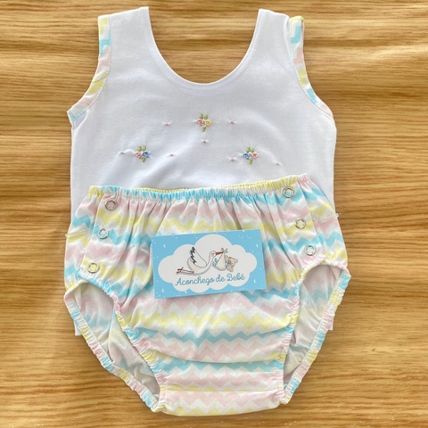 CONJUNTO CAMISETA COM TAPA FRALDA