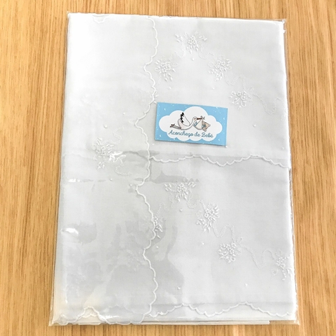 Jogo Lençol de Berço Cambraia