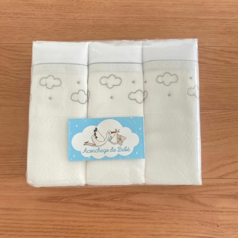 KIT 3 FRALDAS CREMER LUXO