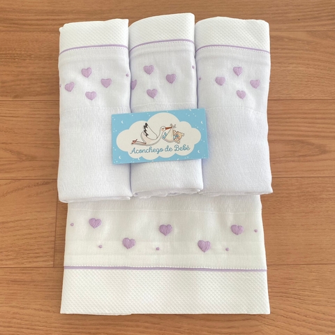 Kit 3 Fraldas + Toalha Fralda