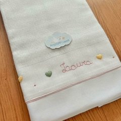 Toalha Fralda Cremer Luxo - Corações Coloridos na internet