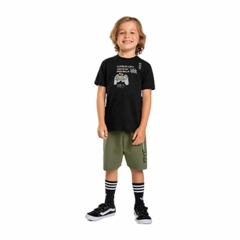 Conjunto Menino Fakini Kids Player On-line - Laranja/Grafite - Coleção Nova na internet