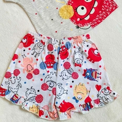 PIJAMA Menina Elian - So Fluffy - Brilha no Escuro Tamanho 02 - comprar online
