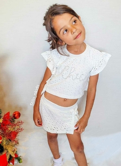 CONJUNTO Tile e Sul Menina Renda Chic Branca - comprar online