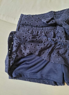 Imagem do CONJUNTO Tile e Sul Menina Saia em Renda Love/Azul