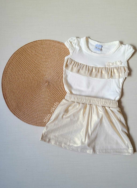 Conjunto Dourado Coleção Nova Tile e Sul