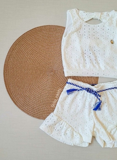 CONJUNTO Tile e Sul Menina Rendado Branca na internet