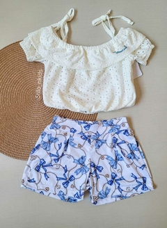CONJUNTO Tile e Sul Menina Rendado Branco - comprar online