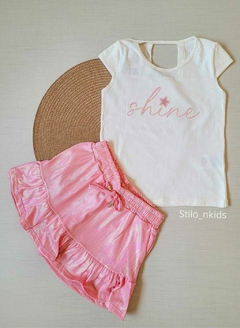 CONJUNTO Tile e Sul Menina Shine|Rosa - comprar online