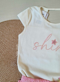 CONJUNTO Tile e Sul Menina Shine|Rosa - Stilo N Kids