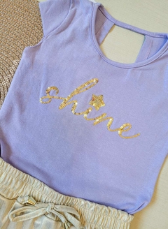 Imagem do CONJUNTO Tile e Sul Menina Lilas Shine|Dourado