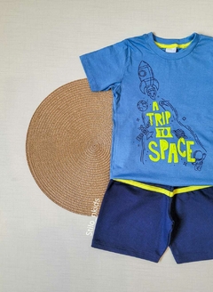 CONJUNTO Menino Tile e Sul - A Trip to Space - Azul - comprar online