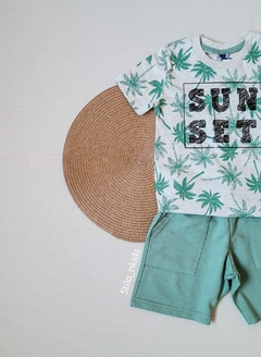CONJUNTO Menino Tile e Sul Verão - Sun Set - Verde - comprar online