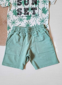 CONJUNTO Menino Tile e Sul Verão - Sun Set - Verde na internet