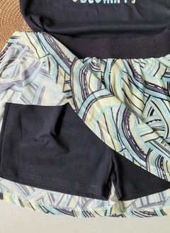 Imagem do CONJUNTO Brandili Verão - Be Happy - shorts Saia Tule