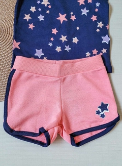 CONJUNTO Brandili Verão - Estrela - Azul Marinho|Rosa na internet