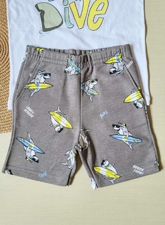 CONJUNTO Menino Brandili - Fun Dive - Azul|Cinza na internet