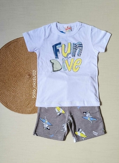 CONJUNTO Menino Brandili - Fun Dive - Azul|Cinza