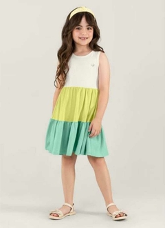 VESTIDO Brandili Verão - Três Marias Branco|Amarelo|Verde - comprar online