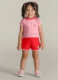CONJUNTO Brandili Verão - Estrela - Azul Marinho|Rosa - comprar online
