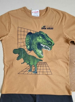 CONJUNTO Menino Brandili - T-Rex Digital Dino - Laranja|Preto na internet