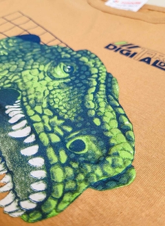 CONJUNTO Menino Brandili - T-Rex Digital Dino - Laranja|Preto - Stilo N Kids