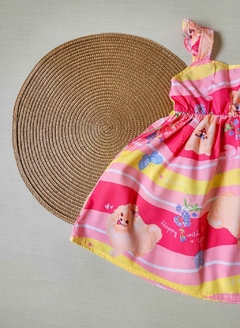 VESTIDO TECIDO PLANO Marlan - Lulu Happy with you - Rosa|Pink|Amarelo - comprar online