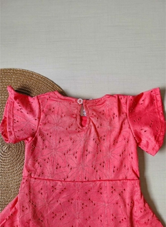 VESTIDO Marlan - Manga Anjinho - MALHA LEZZIE - Rosa na internet