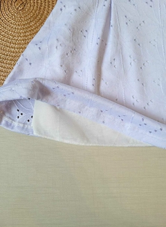 VESTIDO Marlan - Manga Anjinho - MALHA LEZZIE - Branco - loja online